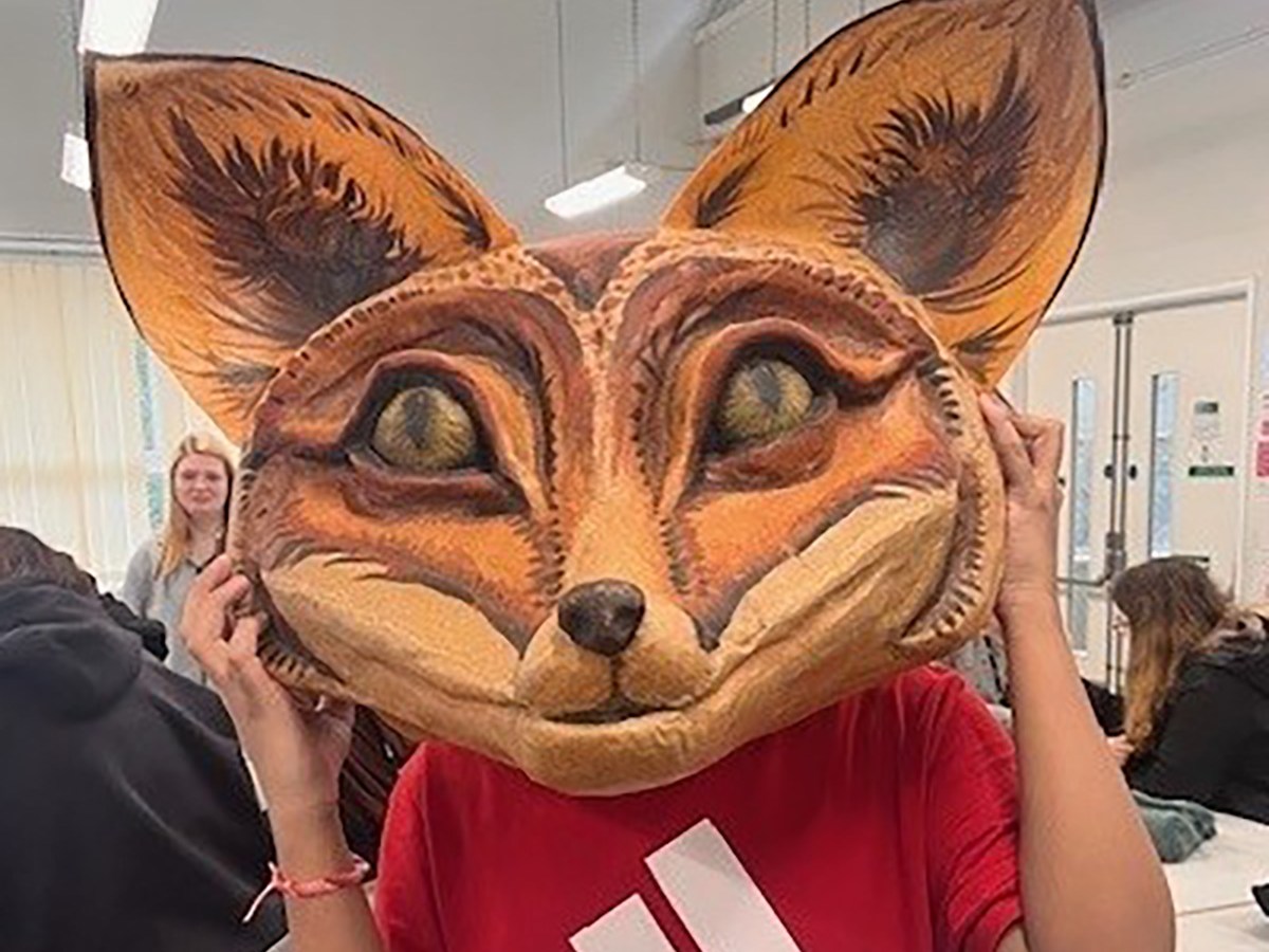 Puppetry making with Glos Col&nbsp;students